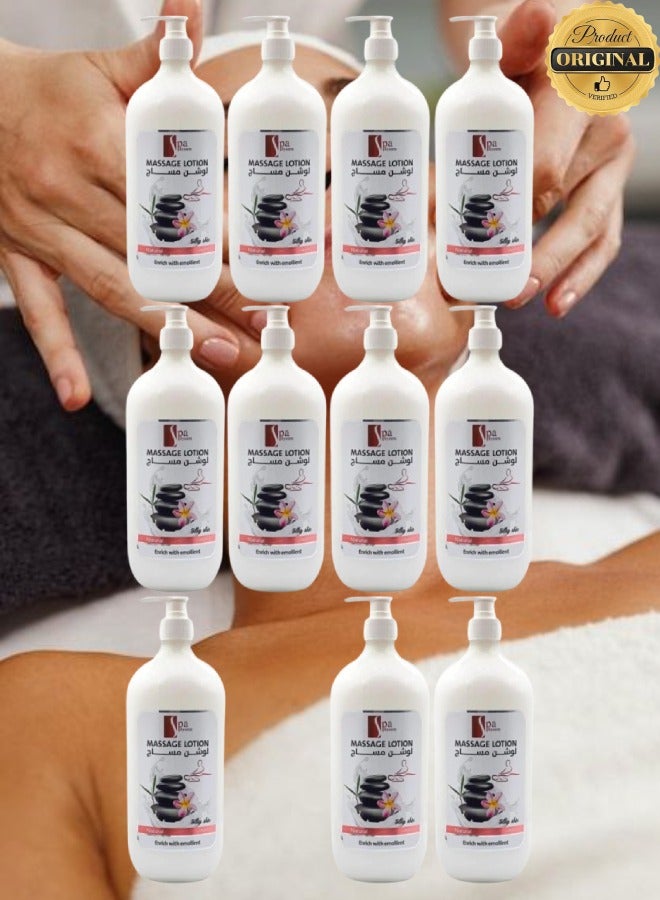 Spa System 11 Pieces Massage Lotion Natural Enrich With Emollient - Image 1