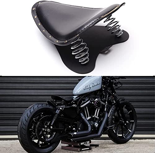 DREAMIZER Black Motorcycle Solo Seat Fits for Sportster XL 1200 883 48 Dyna Chopper Bobber and More - Image 2