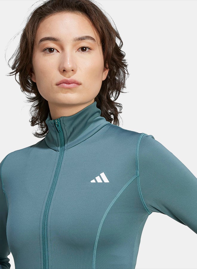 Adidas Optime Essentials Full-Zip Jacket - Image 4