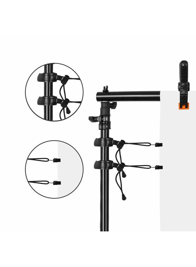 EMART 4.5 inch Heavy Duty Backdrop Clamp Kit-6 Spring Clamps, 8 Background Clip Holders for Muslin Stand, Canvas, Paper, Fabric, Chromakey Screen, Photo Studio, Photography Backdrops Support - Image 2