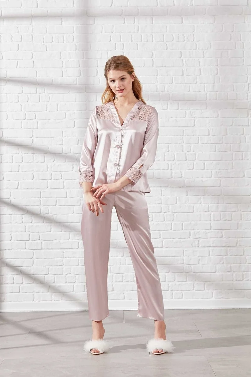 pierre cardin 6625 Women's Satin Six Dowry Set - İnci