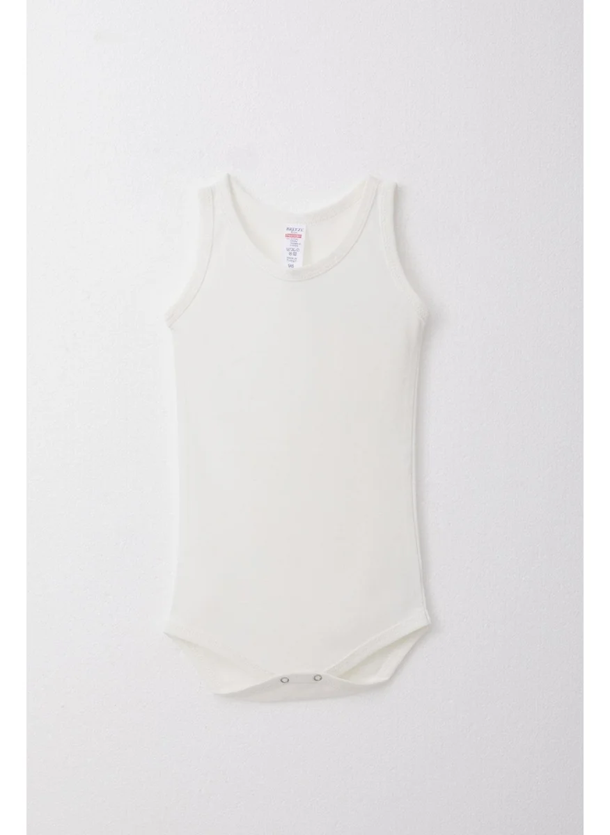 Breeze Baby Boy Snap Vest Bodysuit 9 Months-3 Years, Ecru