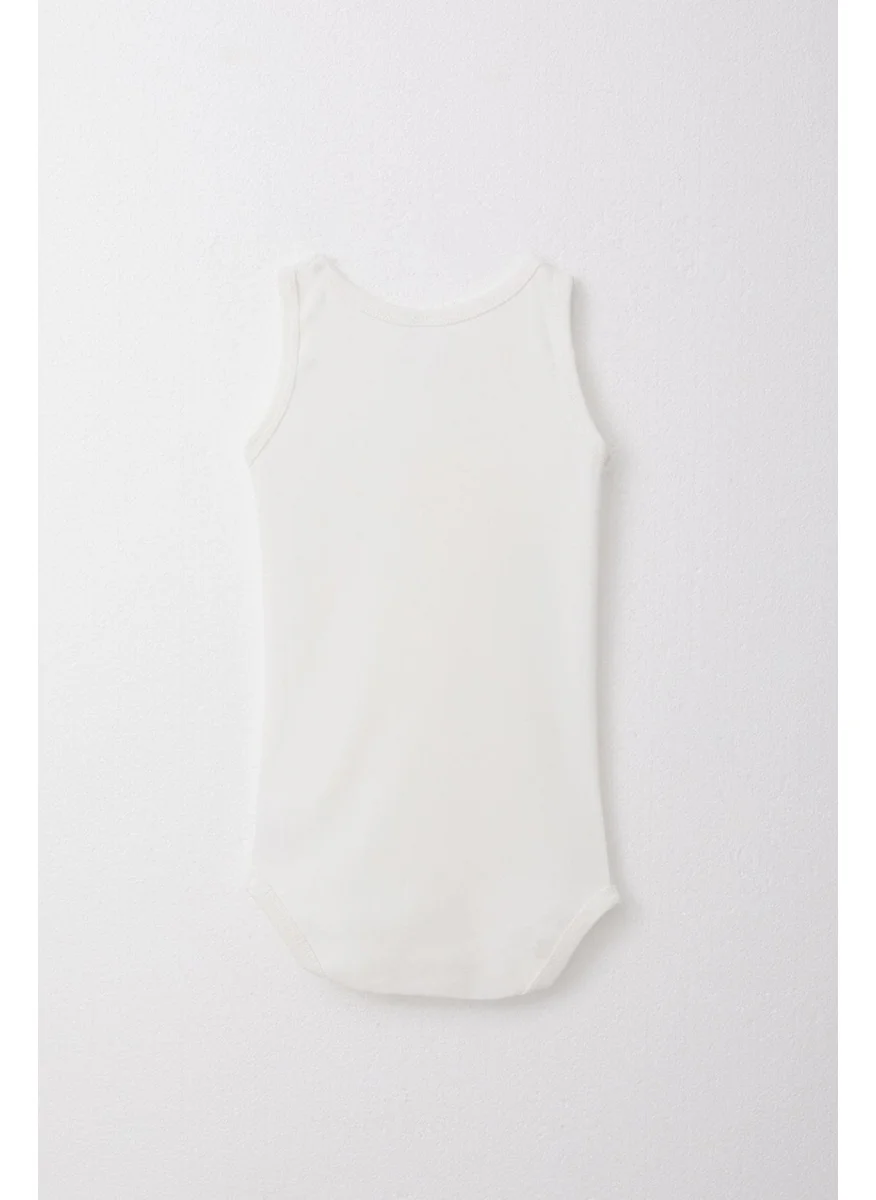 Breeze Baby Boy Snap Vest Bodysuit 9 Months-3 Years, Ecru