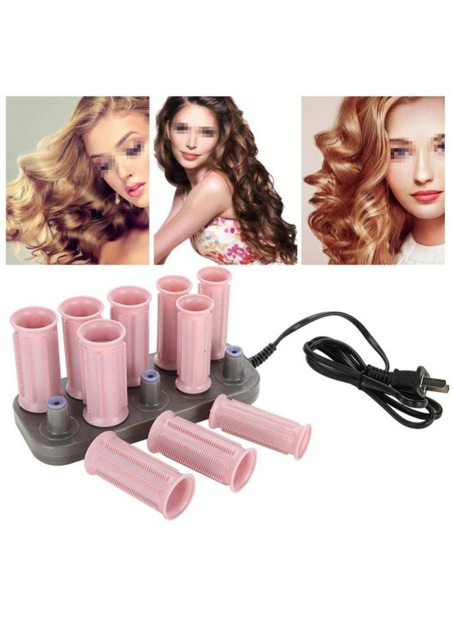 klarako Professional Electric Heated Roller,Curling Roller,Classic Hair Style Tool for Short Hair and Long Hair(10 Piece Pink Heat Roller + 1 Piece Bag) (Classic Style) - Image 2