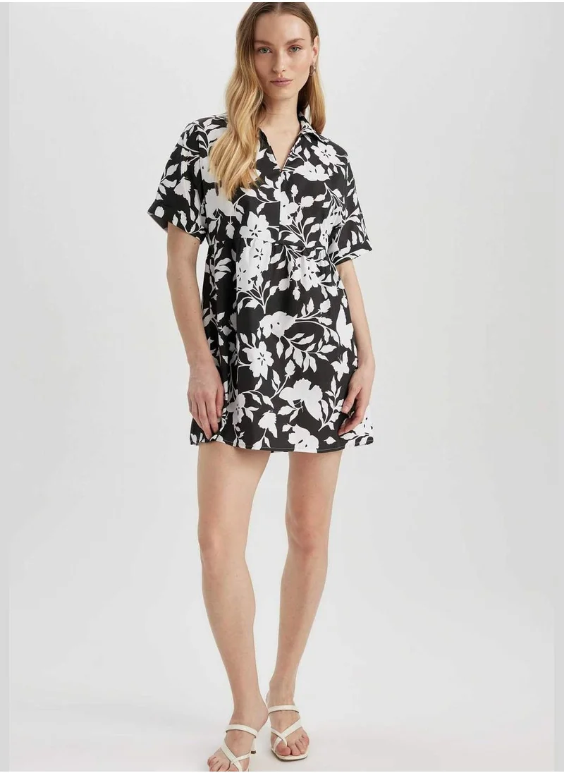 DeFacto Woman Short Sleeve Woven Dress