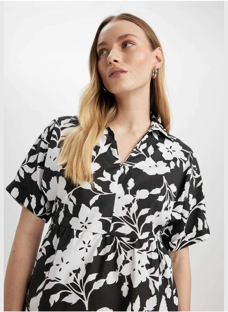 DeFacto Woman Short Sleeve Woven Dress
