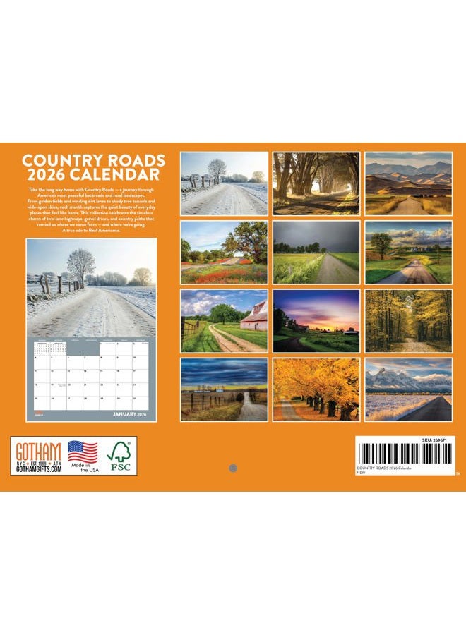 Poster Foundry Country Roads Calendar 2026 Wall - Image 2