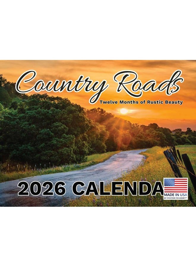 Poster Foundry Country Roads Calendar 2026 Wall - Image 1