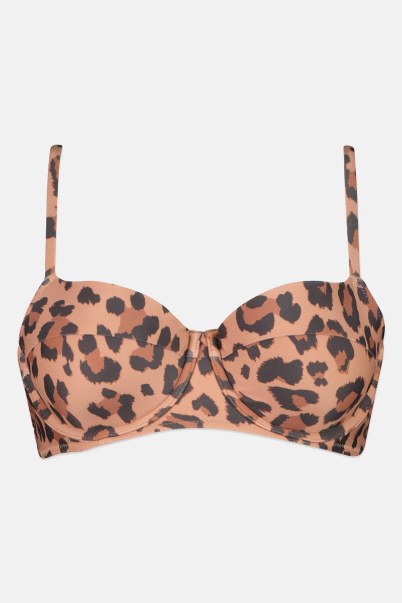 Aerie Women Animal Print Padded Bra, Multicolor  - Image 2