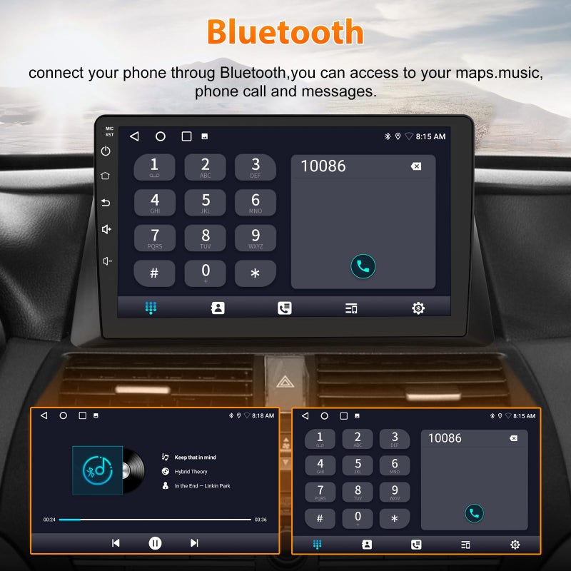 AWESAFE 4Core 64GB Car Radio Stereo Android 13 for Honda Accord 2008 2009 2010 2011 2012 2013 with CarPlay Android Auto - Image 5
