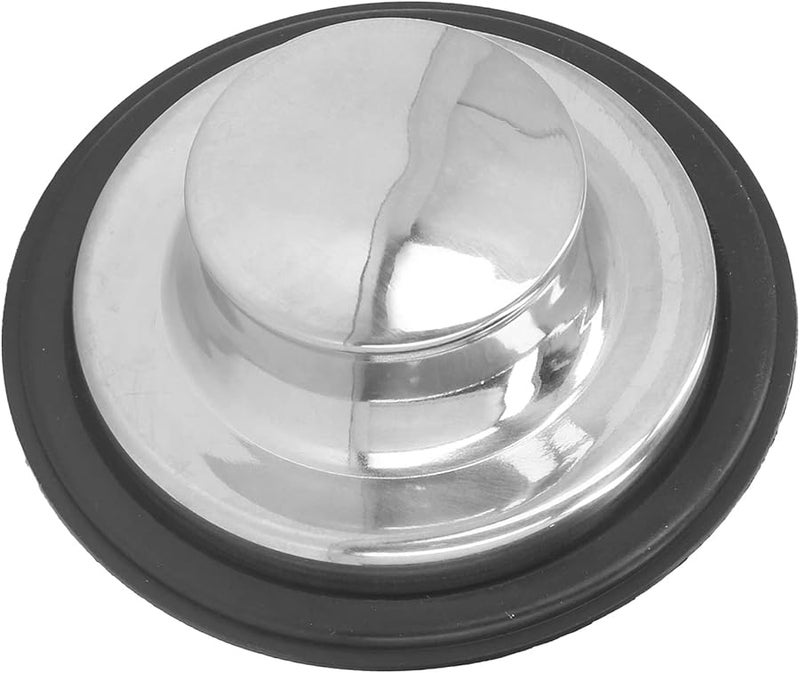 غطاة سدادة حوض المطبخ من الفولاذ المقاوم للصدأ 86 مم قطر خارجي مانع للتسرب بسدادة مطاطية للتخلص من القمامة - Image 5