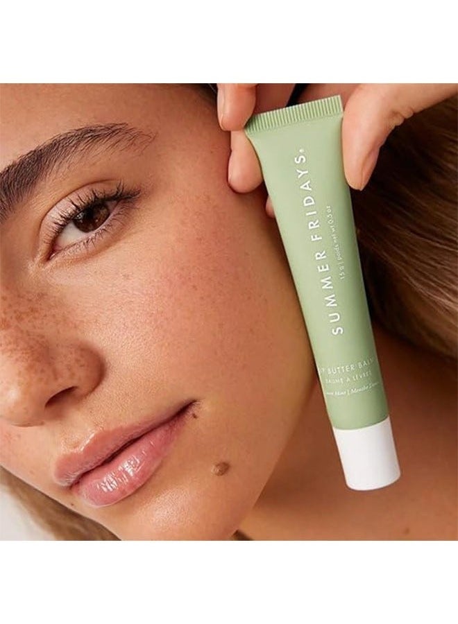 سامر فرايدايز مرهم الشفة يوم الجمعة الصيفي - بلسم الشفاه المكيف - مرطب فوري ، لامعة ومرطبة - شفاه شفافة ومهدئة - النعناع الحلو ( 5 أوقية ) - Image 3