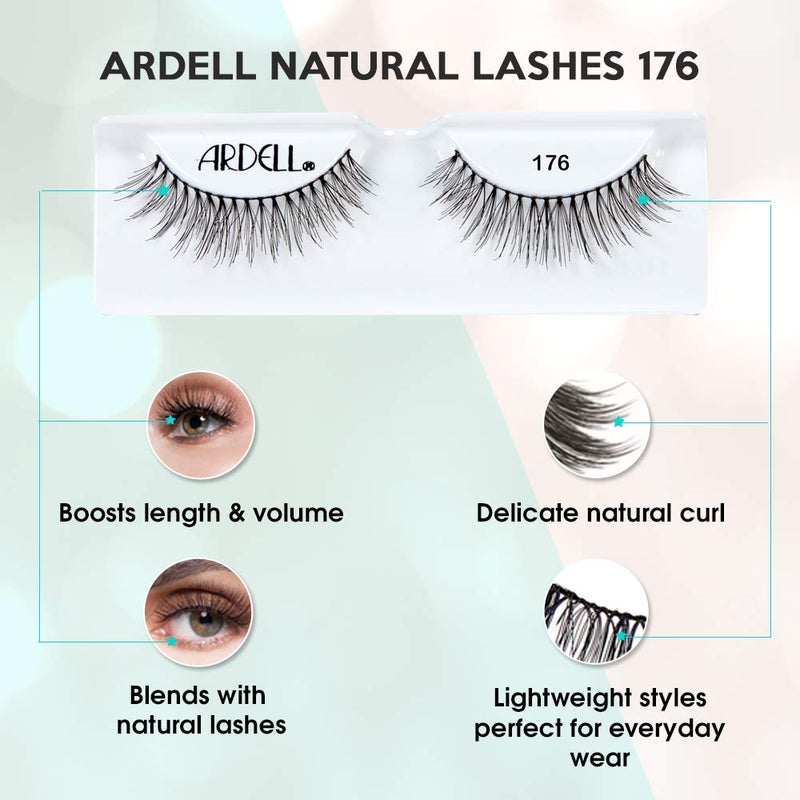 Ardell Lashes 174 - Natural Looking False Eyelashes, Long-Lasting Strip Lash for Everyday Wear, 4 Pack - Image 3
