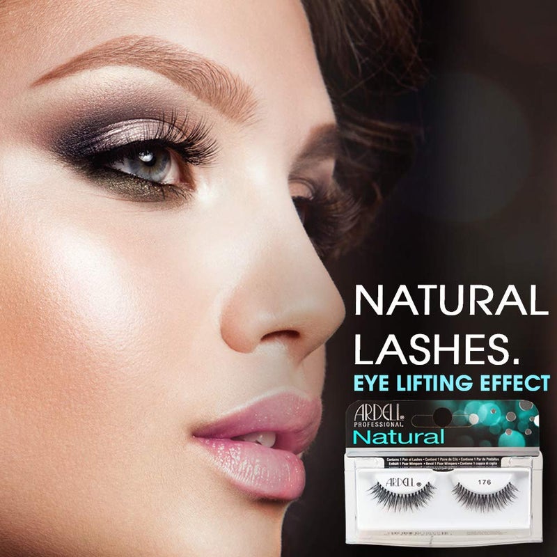Ardell Lashes 174 - Natural Looking False Eyelashes, Long-Lasting Strip Lash for Everyday Wear, 4 Pack - Image 2