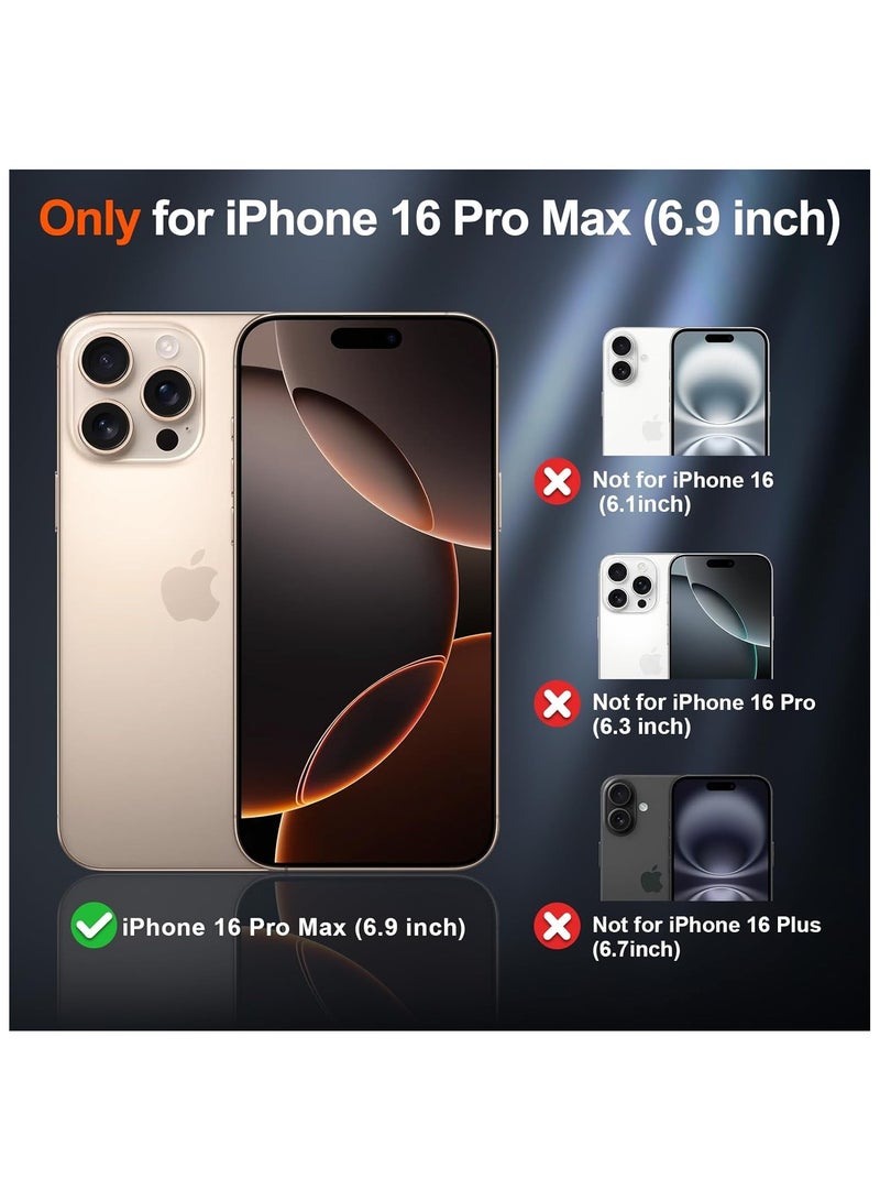 Denx Matte Magnetic case for iPhone 16 Pro Max , High Grade Drop Protection with Shockproof Strip, Translucent Matte Back Phone Case (Sand Pink) - Image 2