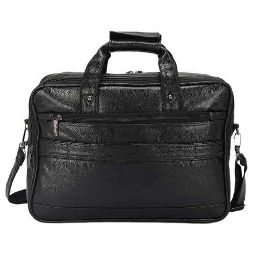 Hard Craft Vegan Leather Office Laptop Messenger and Shoulder Side Sling Hand Bag For Men Corporate Executive Briefcase Bag For Man Supports Laptop Upto 15.6 inches - Image 5