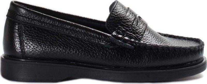 Fast Step Unisex Genuine Leather Slip-On Comfortable Casual Daily Kids School Shoes 837xca999  - Image 1