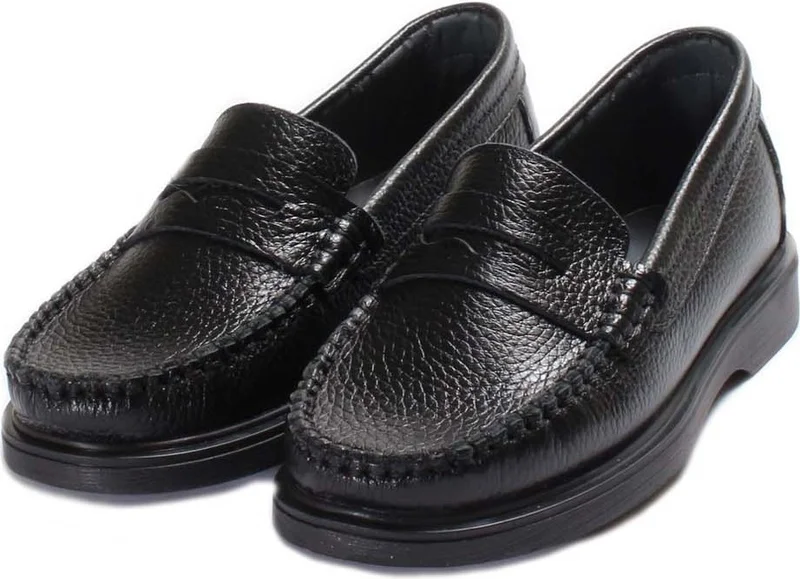 Fast Step Unisex Genuine Leather Slip-On Comfortable Casual Daily Kids School Shoes 837xca999