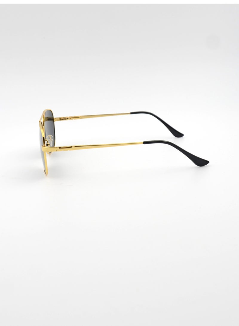 MADEYES Men's UV Protection Sunglasses EK24M001-3 - Gold/Black - Image 3