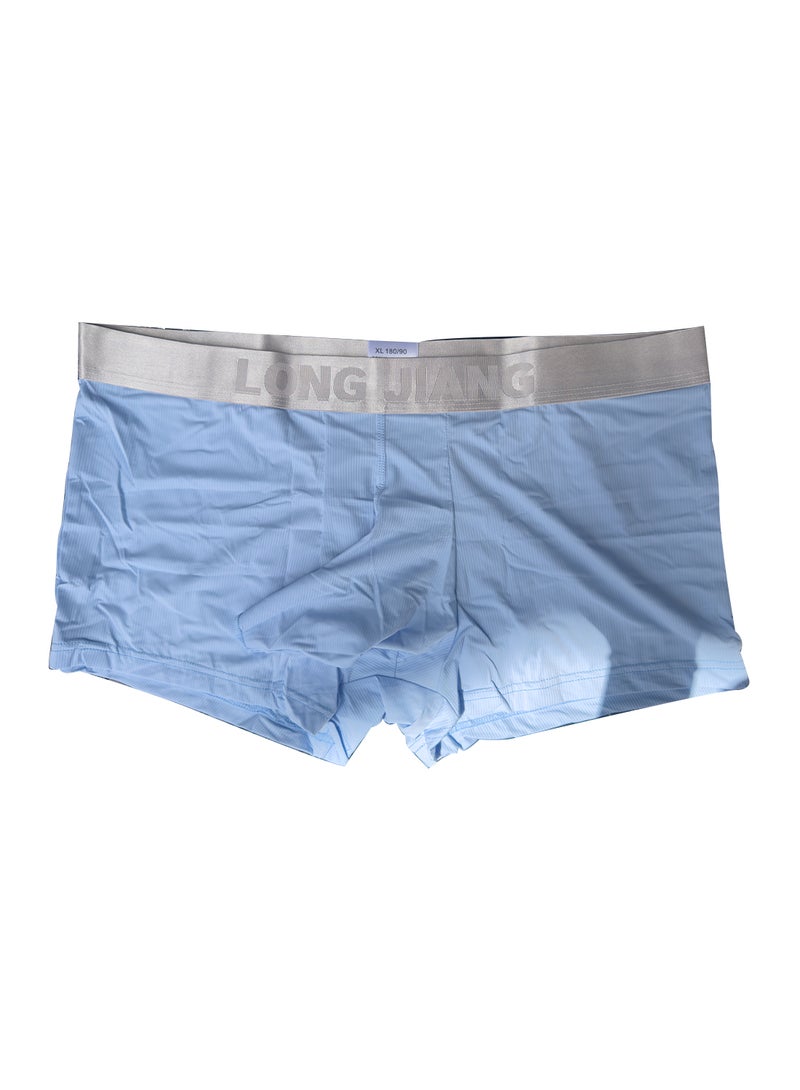 LONG JIANG Mens Ice Silk Elephant Nose Boxer Underwear, Soft Breathable Lightweight Quick Dry Brief with Bulge Pouch for Male 1 Pack 