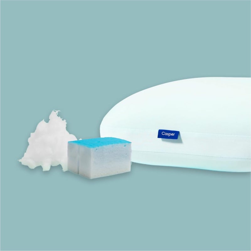 Casper وسادة كاسبر هجين سنو، قياسية، بيضاء - Image 1