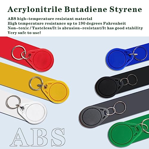 Timeskey NFC 10Pcs NFC Tag Keychain NFC Key Fob NTAG215 NFC Card NFC Fob NFC Business Card NFC Chips NFC Tag Maker，504 Bytes Memory, Compatible with TagMo and NFC Enabled Devices - Image 5