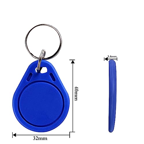 Timeskey NFC 10Pcs NFC Tag Keychain NFC Key Fob NTAG215 NFC Card NFC Fob NFC Business Card NFC Chips NFC Tag Maker，504 Bytes Memory, Compatible with TagMo and NFC Enabled Devices - Image 2