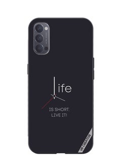 VR CREATIVE Protective Case Cover For Oppo Reno4 Pro 5G Life Is Short Design Multicolour  - Image 1