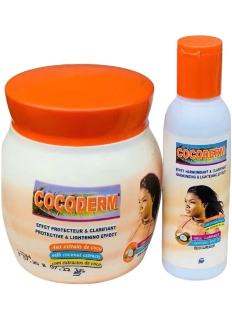 Cocoderm Kolleksiyası: Hindistancevizi ekstraktı və təmizləyici Cocoderm yağı ilə parlaqlaşdırıcı və nəmləndirici krem