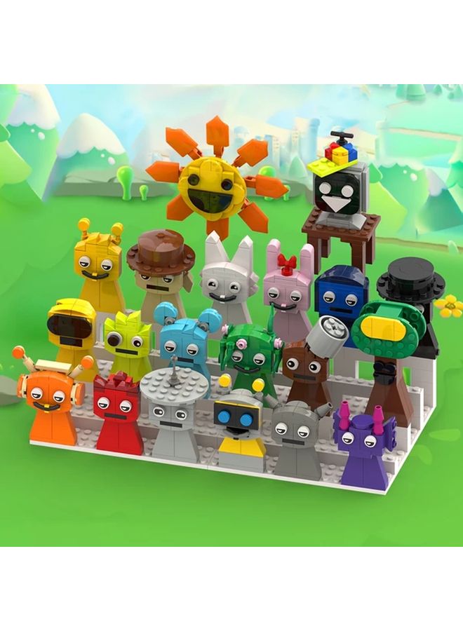 Upgraded White Base For 20Pcs Horror Game Character Building Blocks Set Model XX11 XX12 Diban - Image 5