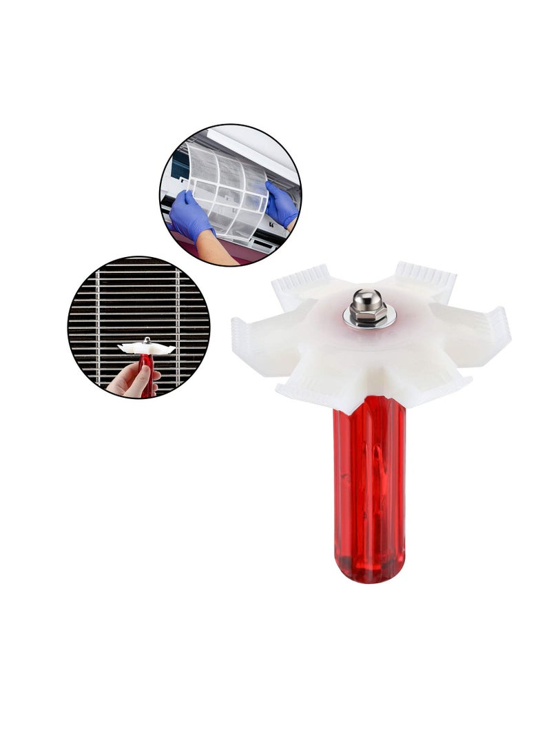 Excefore Air Conditioner Condenser Fin Comb, Condenser Cleaner Repair Tool Air Conditioning Brush Accessory, for Cleaning Car Automotive Refrigeration Radiator Evaporator (2 Sets)  - Image 2