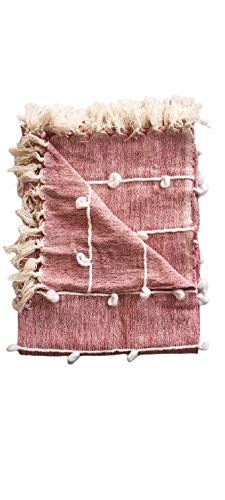 Hand Woven - Red Loop Throw  - Image 2