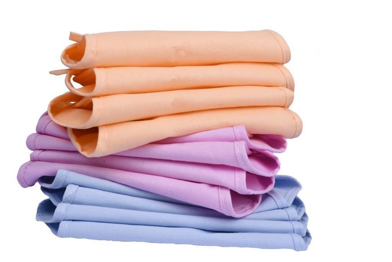 Nonibud® Baby's Plastic and Cotton Foam Cushioned Baby Waterproof Sheets (0-6 Months, 60x45cm, Assorted) (Pack of 4 + 12 Pcs CottonNappy) - Image 5