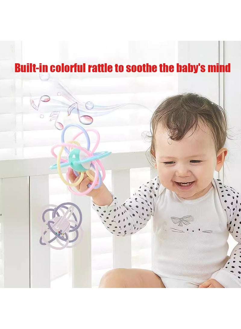 NIBEMINENT 10 Pack Silicone Teething Toys for Infant Toddlers, Remote Control Shape Teethers, Soothe Babies Teething Relief Sore Gums, Banana Finger Toothbrush, Fruit Shape Giraffe Teether Set for Babies - Image 3