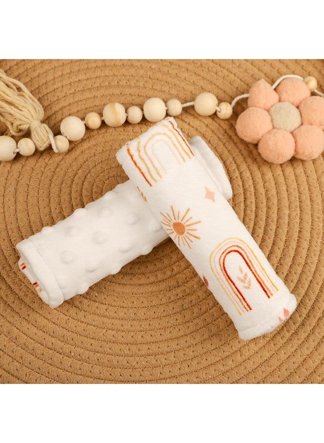 TANOFAR وسادات حزام مقعد السيارة TANOFAR للأطفال، أغطية حزام مقعد ناعمة، وسادات كتف لحزام مقعد السيارة للفتيات، وسادة غطاء حزام الأمان للأطفال، مناسبة لمقعد السيارة للأطفال، عربة الدفع، عربة الأطفال، قوس قزح - Image 5