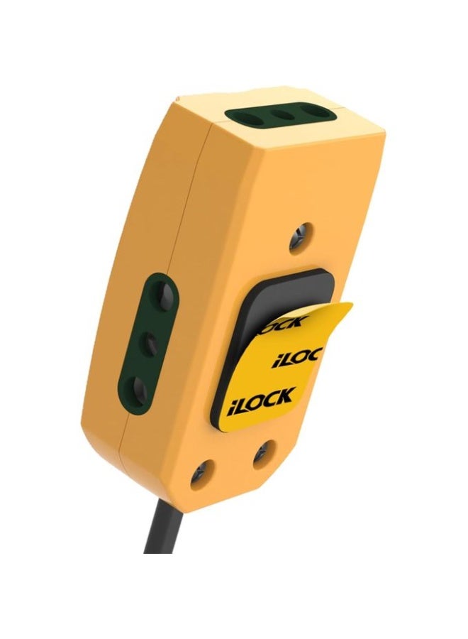 iLOCK Compact Power Strip – 3 Outlets – 1.5m Cable – Yellow - Image 4