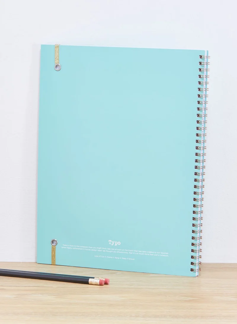 Typo A4 Grid Unicorn Spinout Notebook
