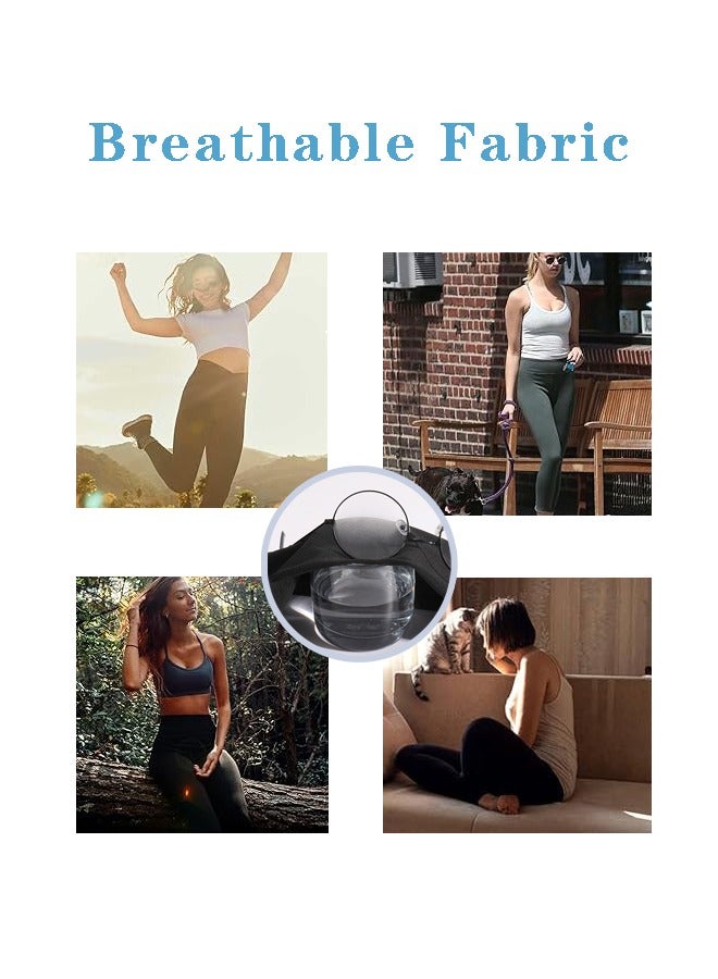 Compression Leggings for Women,  with1Pockets, Tummy Control Workout Gym Running Yoga Pants(Black) - Image 5