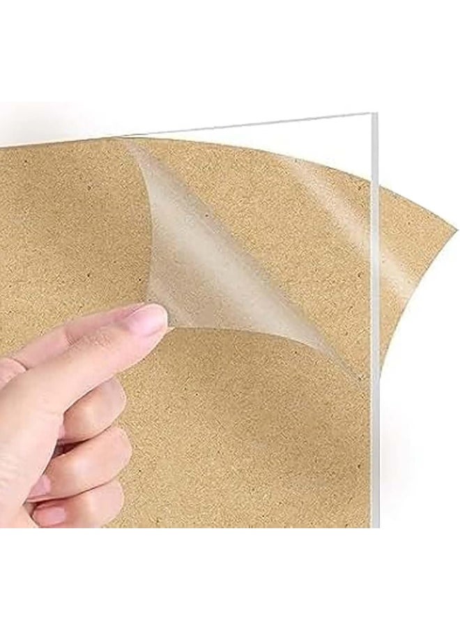 Horoof Home Horoof Home® Clear Acrylic Sheet - 29.7x21 cm (A4) - 3mm Thick, Transparent Plexiglass Board  - Image 1