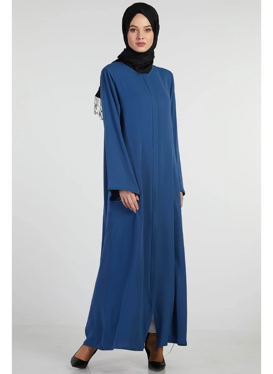 İhvan Ihvan Elit Fabric Navy Blue Aveze Abaya