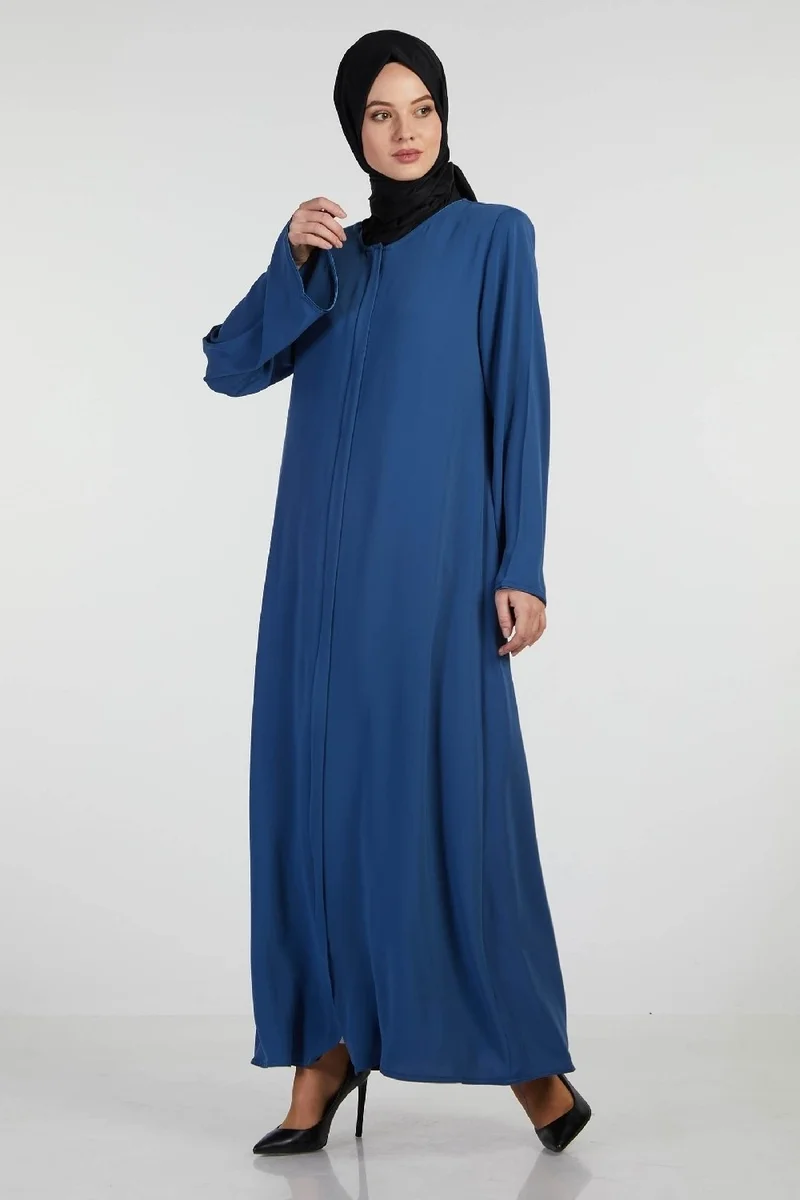İhvan Ihvan Elit Fabric Navy Blue Aveze Abaya