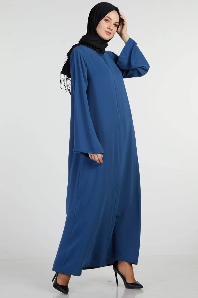 İhvan Ihvan Elit Fabric Navy Blue Aveze Abaya