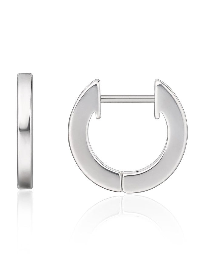 Limerencia G23 Pure Titanium Hypoallergenic Huggie Hoop Earrings for Women Girls Sensitive Ears (silver) - Image 1