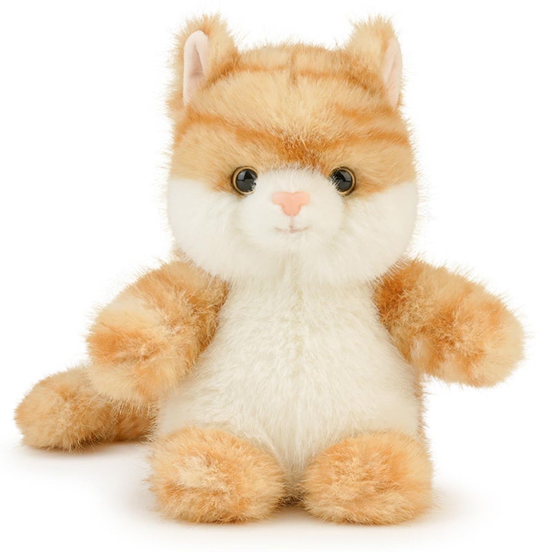 Peach Cat Cat Stuffed Animal Cute Kitten Plushies Small Plush Toys Gifts For Kids Yellow - Image 1