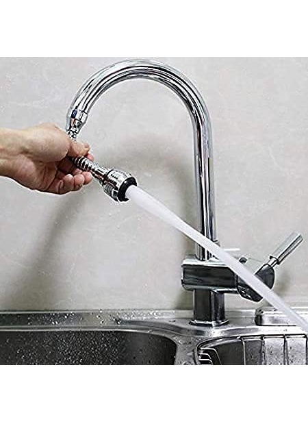 Gopinath Autolink Gopinath Autolink Rotating Flexible WaterSaving Sprinkler and Faucet Aerator Adjustable Head Nozzle SplashProof Filter Extender Sprayer for Kitchen and Bathroom Sink  - Image 1