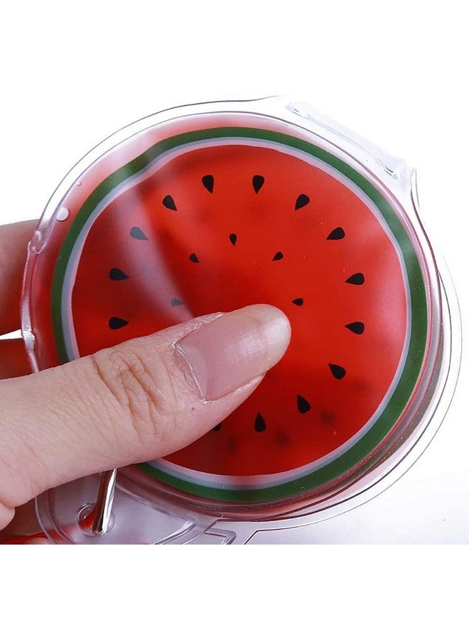 JUDEE Gel Eye Mask for Dark Circles and Puffiness, Cold and Hot Packs Reusable Cute Cooling Ice Eye Masks, Relief Migraine Eyes Swollen, Soft & Non Toxic Suitable for Kids, Woman and Man (Watermelon) - Image 2