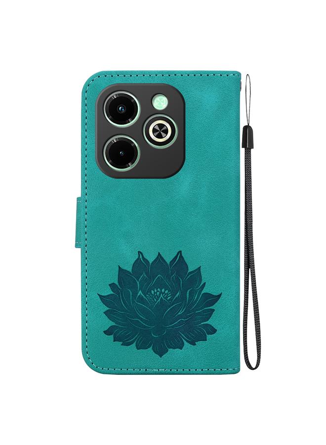 S-TOP Case For Infinix Smart 8 / Smart 8 HD Lotus Embossed Leather Phone Case - Image 3