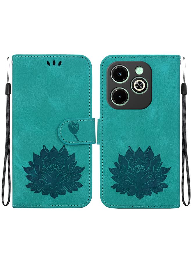 S-TOP Case For Infinix Smart 8 / Smart 8 HD Lotus Embossed Leather Phone Case - Image 1