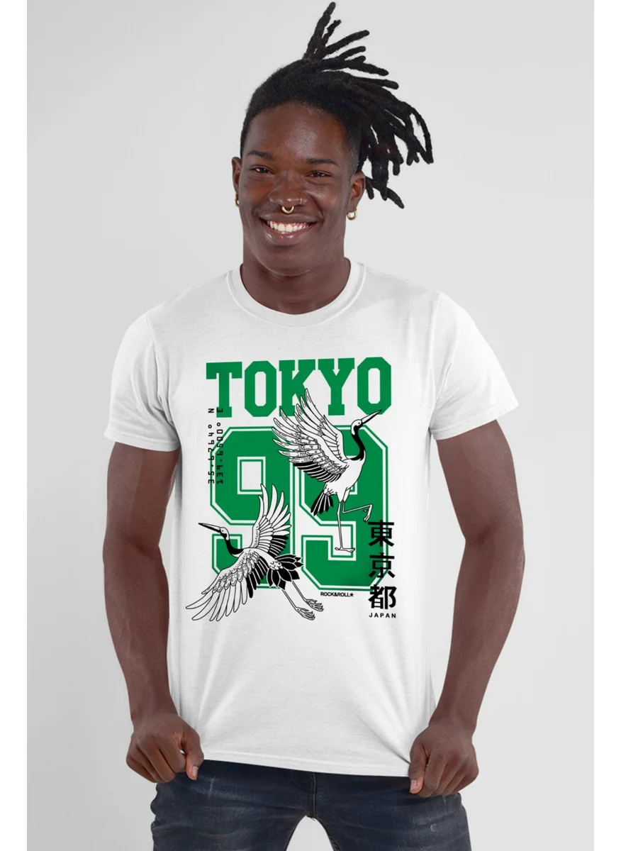 روك اند رول Tokyo 99 White Men's T-Shirt
