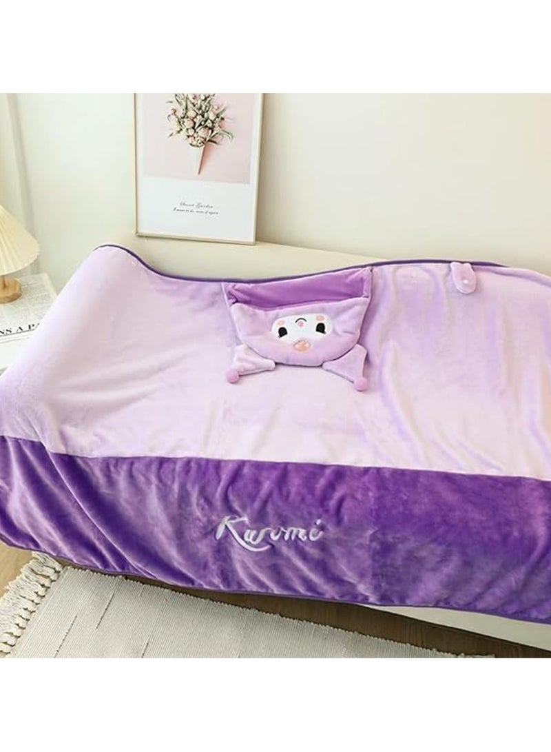 Cartoon cute, Kulomie hooded cape shoulder blanket, thickened thermal nap cape office air conditioner blanket - Image 5